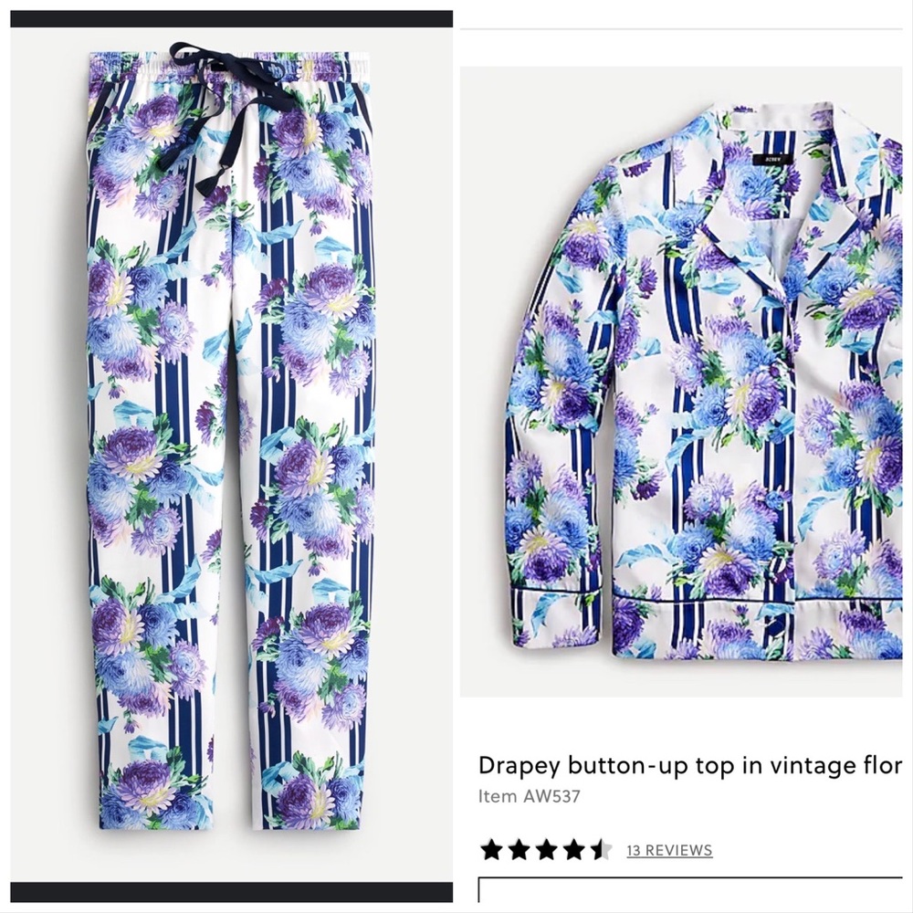 NWT coordinating pajama style set